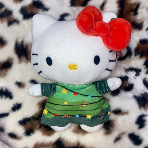 HELLO KITTY Christmas Tree Holiday Plush - Picture 1 of 5